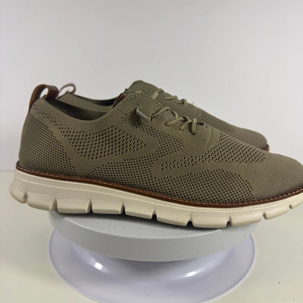 Wingtip Oxford Mens Olive Green Sneakers C24948‎